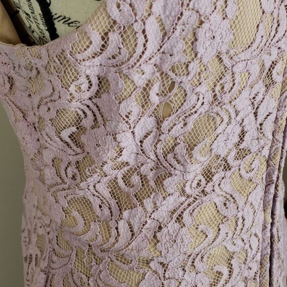 {Soprano} Evening Wedding Event Dress with lace overlay - Picture 4 of 6